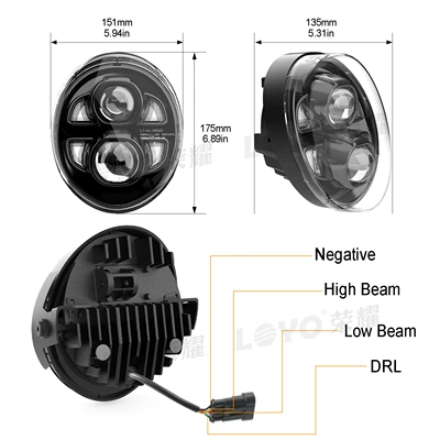 Motorcycle Modified Led Headlight – Motorcycle headlights, headlights