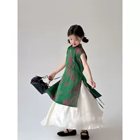 Bora Bora Girl Dids Tang Hanfu 2024 Лето CUHK ретро темпераментное платье в китайском стиле тонкое