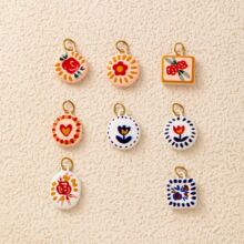 僿羳DIY���P��¿��ɫ��ɫϵ�ЈA�ΰ��c�W��18K���������ɫ