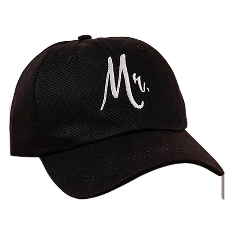 Sombrero negro de las mujeres de estilo coreano ala ancha de moda cara-mirando pequeña tapa de pico japonés todo partido de moda sombrero de los hombres gorra de béisbol