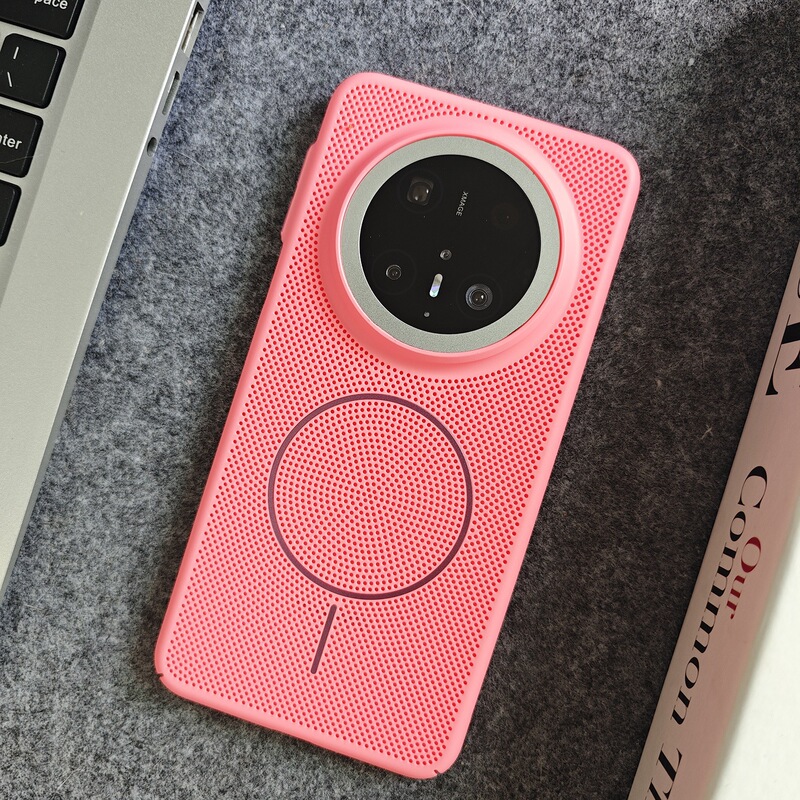 适用华为Mate70Pro+透气散热蜂窝孔磁吸手机壳Pura80全包PC保护套|undefined