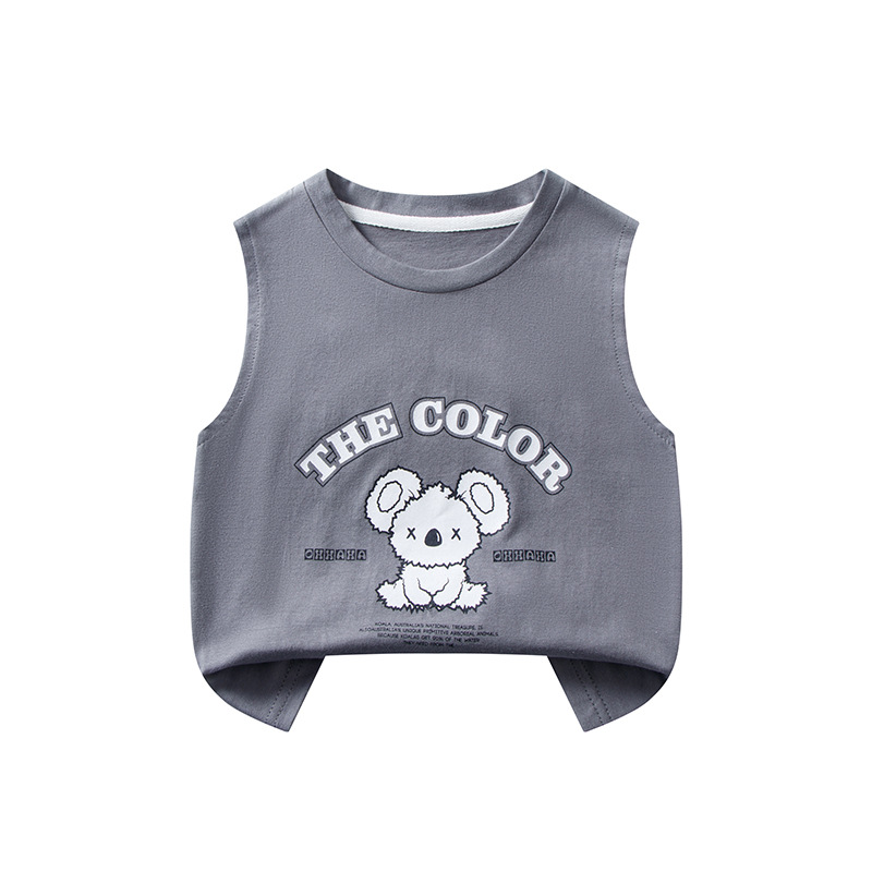 Chaleco DE LOS NIÑOS algodón niñas bebé niños nueva camiseta de verano al por mayor de verano Delgado deportes camiseta sin mangas
