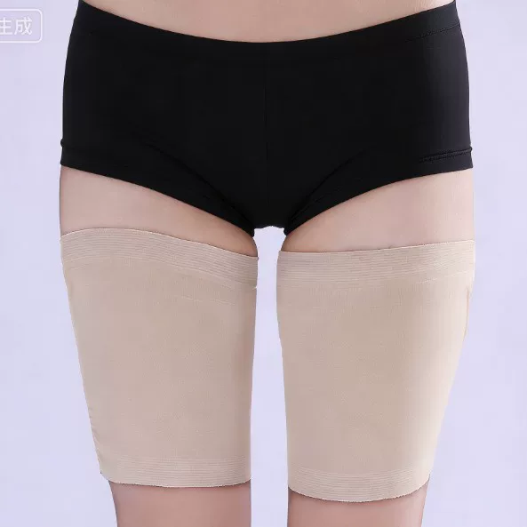 European and American non-slip silicone sock cover elastic anti-friction thigh cover plus size non-slip rubber leg cover leg belt