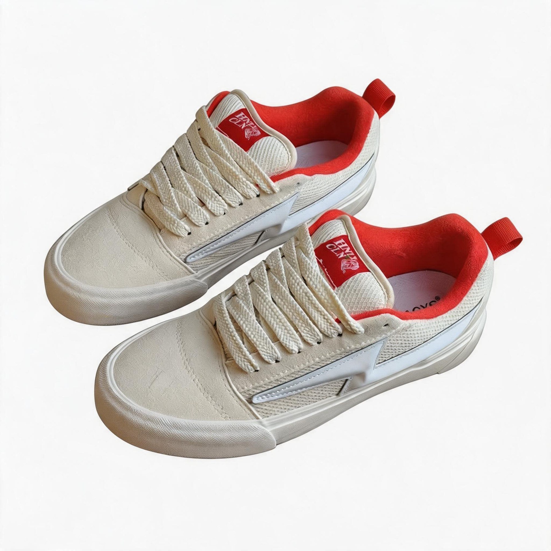 Zapatos de lona blancos para mujeres, zapatos de skate de lazos de suela gruesa, zapatos de mujer, zapatos blancos al por mayor para mujeres