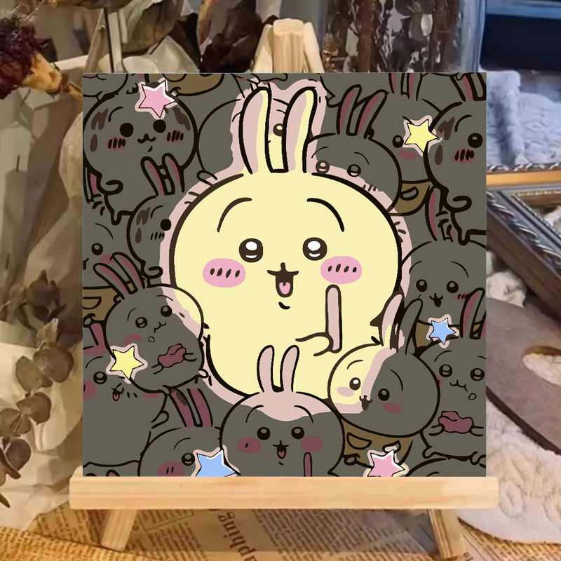 漫画 Q バージョンエッグマンパーティーシリーズ DIY デジタル油絵子供の手作り着色油絵装飾品卸売|undefined
