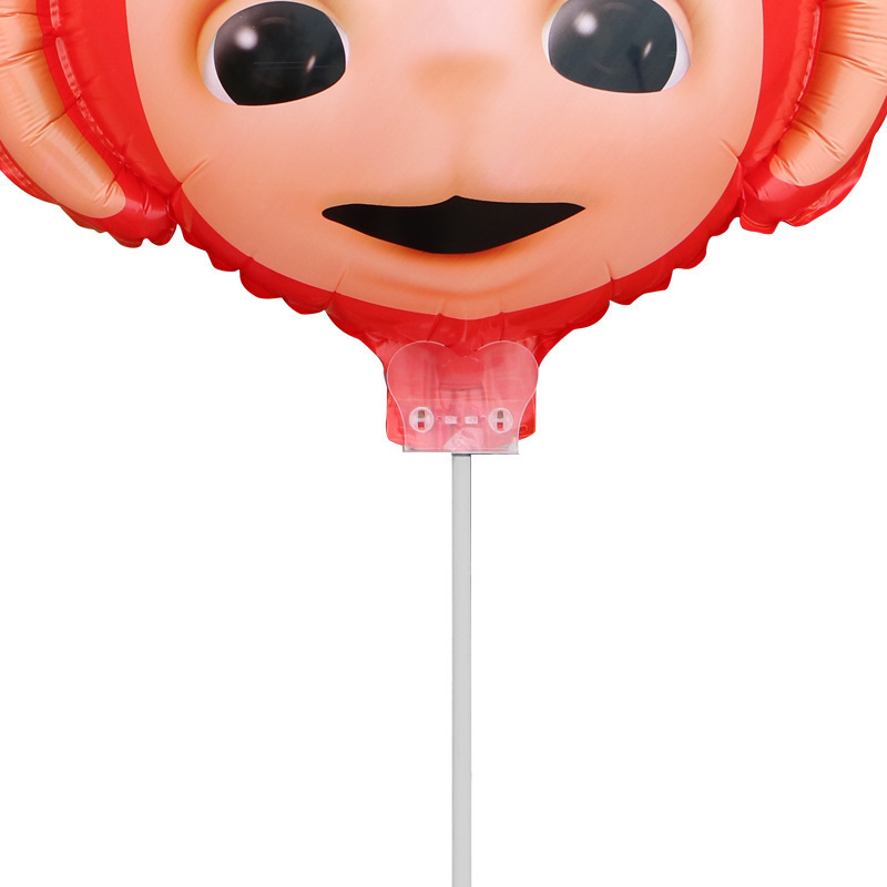 Inventario al por mayor globo de película de aluminio clip transparente de aluminio accesorios de globo de aluminio varilla de apoyo de mano