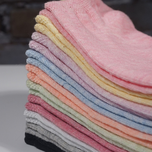 Socks women's spring and summer invisible boat socks new shallow mouth sole socks cotton socks thin short tube night market street stall wholesale
