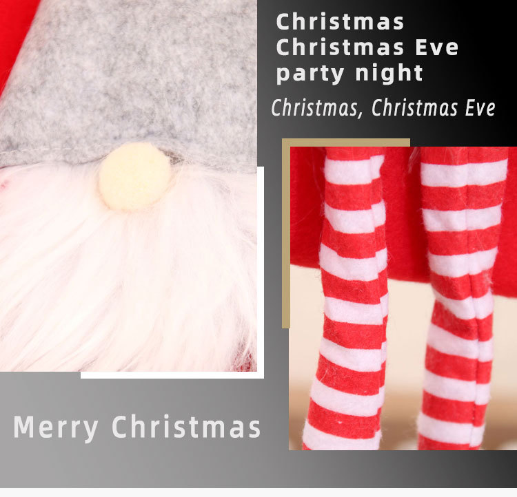 Cartoon Legs Plush Faceless Old Man Christmas Socks Wholesale Nihaojewelry display picture 7