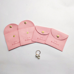 Explosions direct selling microfiber snap bag perfume lipstick earrings ring packaging bag hairpin necklace bracelet flip cloth bag