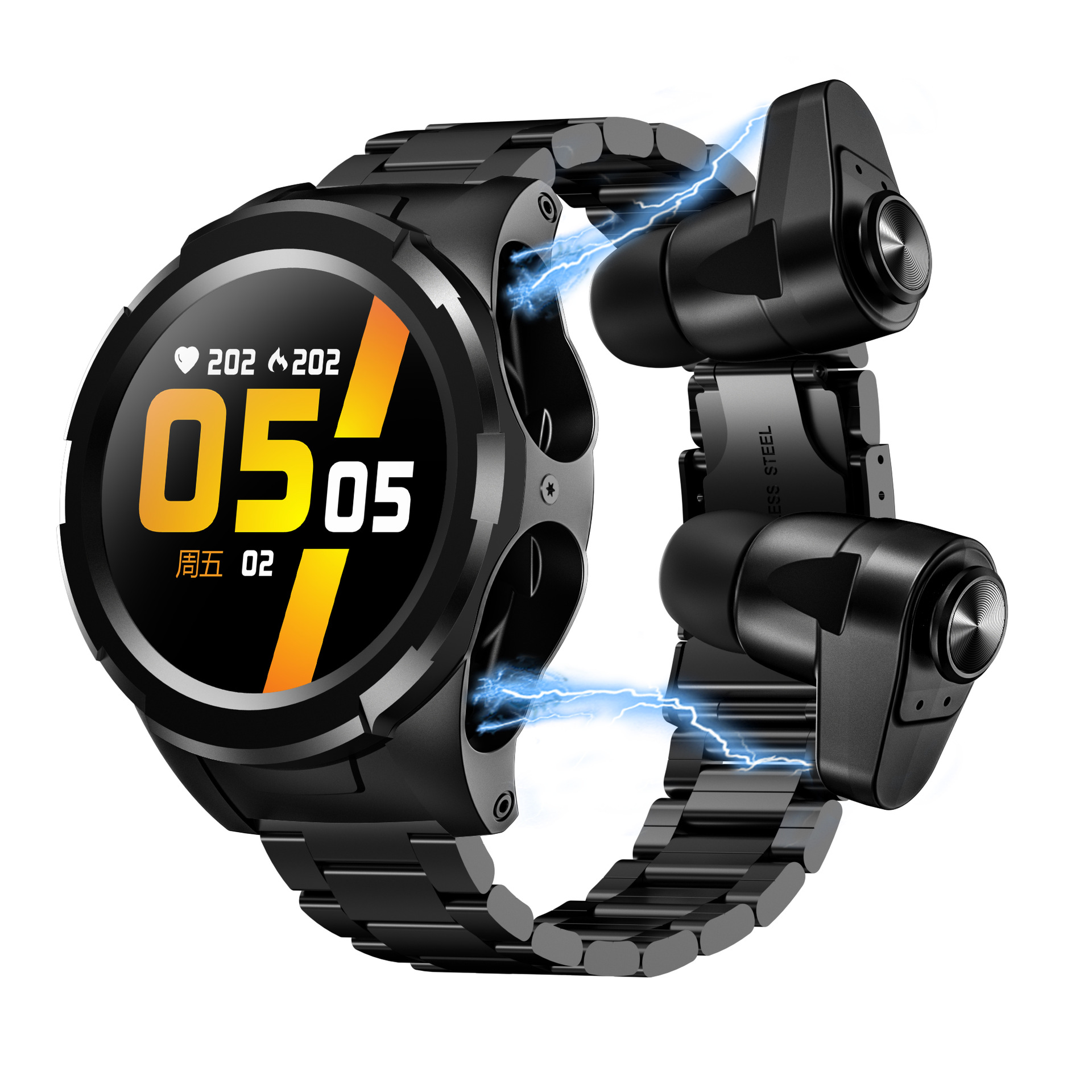 Cross border Selling New products S201 Upgraded version F6 intelligence watch Bluetooth headset Two-in-one TWS5.0