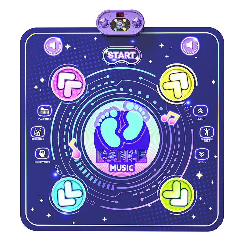 Nuevos productos transfronterizos para niños mantas de baile eléctricas deportivas de acondicionamiento físico dinámico juguetes interactivos plegables