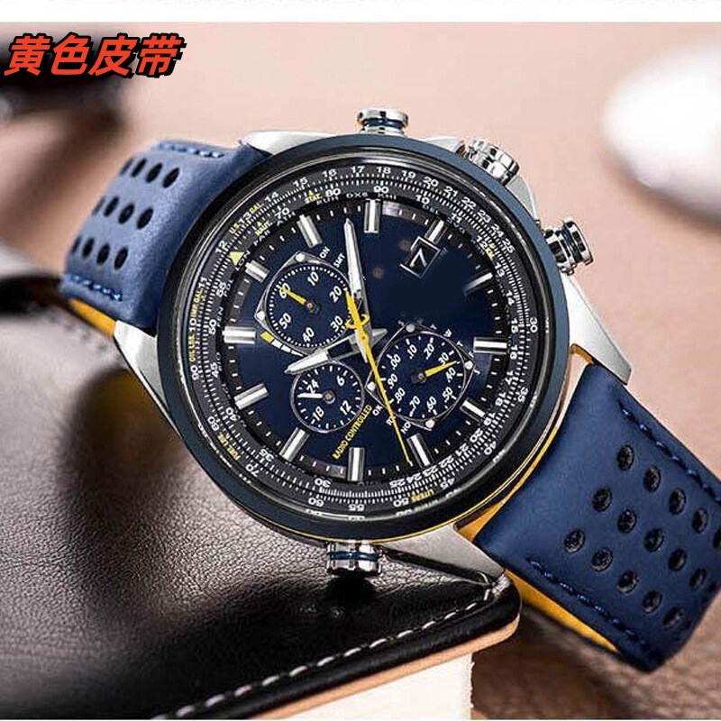Cross-Border Popular Blue Angel Multifunctional Chronograph Watch with Steel Strap, Men's Watch with Large Dial, Factory Ready Stock, Dropshipping Available Cross-Border Popular Blue Angel Multifunctional Chronograph Watch with Steel Strap, Men's Watch with Large Dial, Factory Ready Stock, Dropshipping Available