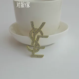 韩版新款Y家杨树林镶钻胸针气质西服职场外套配饰胸花饰品