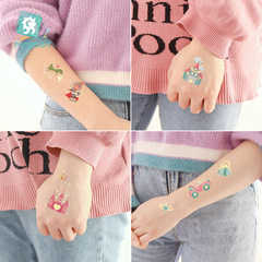 瑞卡龍跨境防水兒童燙金卡通紋身貼 夢幻公主手錶紋身貼tattoo