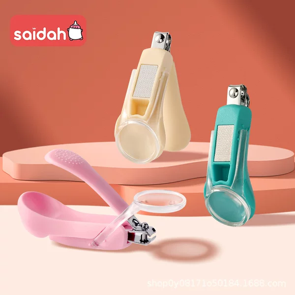 Anti-Pinch Magnifying Glass Nail Clippers for Newborns