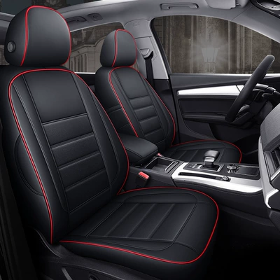 Modelə uyğun (Original) oturacaq örtükləri – Full-enclosed Special Old Seat Cover - black-and-red-edge-special-car-specific-environmentally-friendly-leather-special-car-specific-no-reason-to-return-please-be-careful-when-purchasing