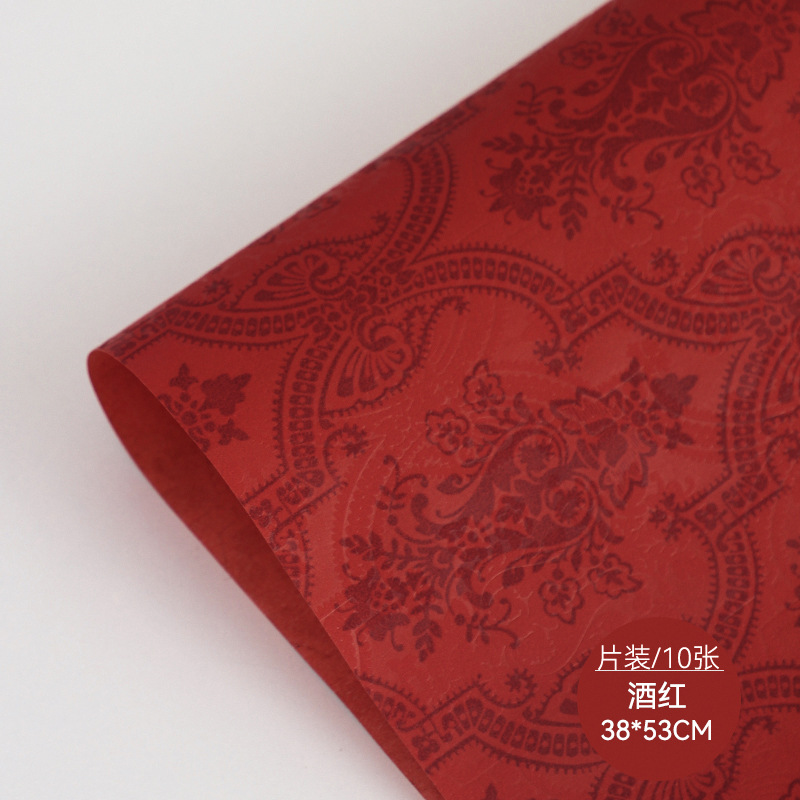 Los siete colores cordier barroco papel de embalaje de flores de papel especial de papel de embalaje de flores materiales de florista