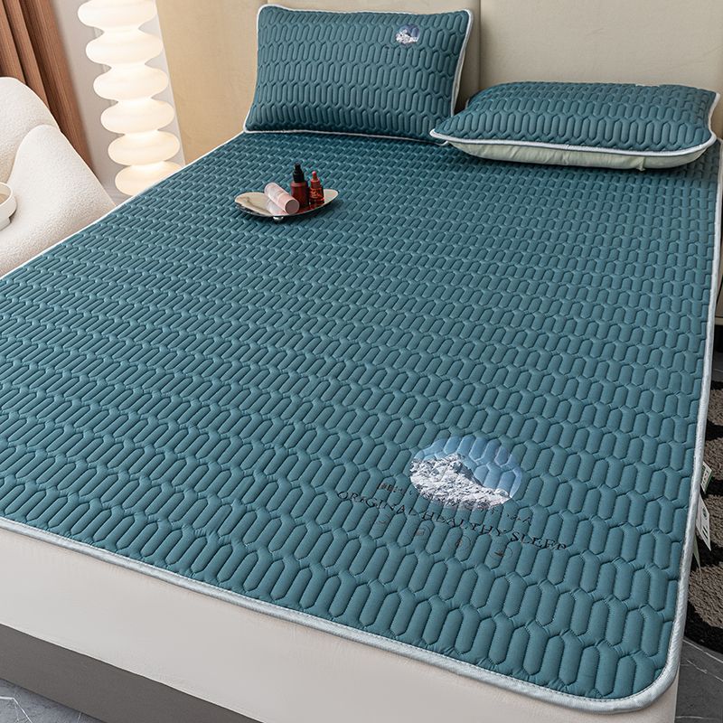 Sombrilla de cama fresca, alfombra de enfriamiento de verano para el hogar, sábana de seda de hielo de verano, sábana de cama, alfombra de aire acondicionado lavable para dormitorio