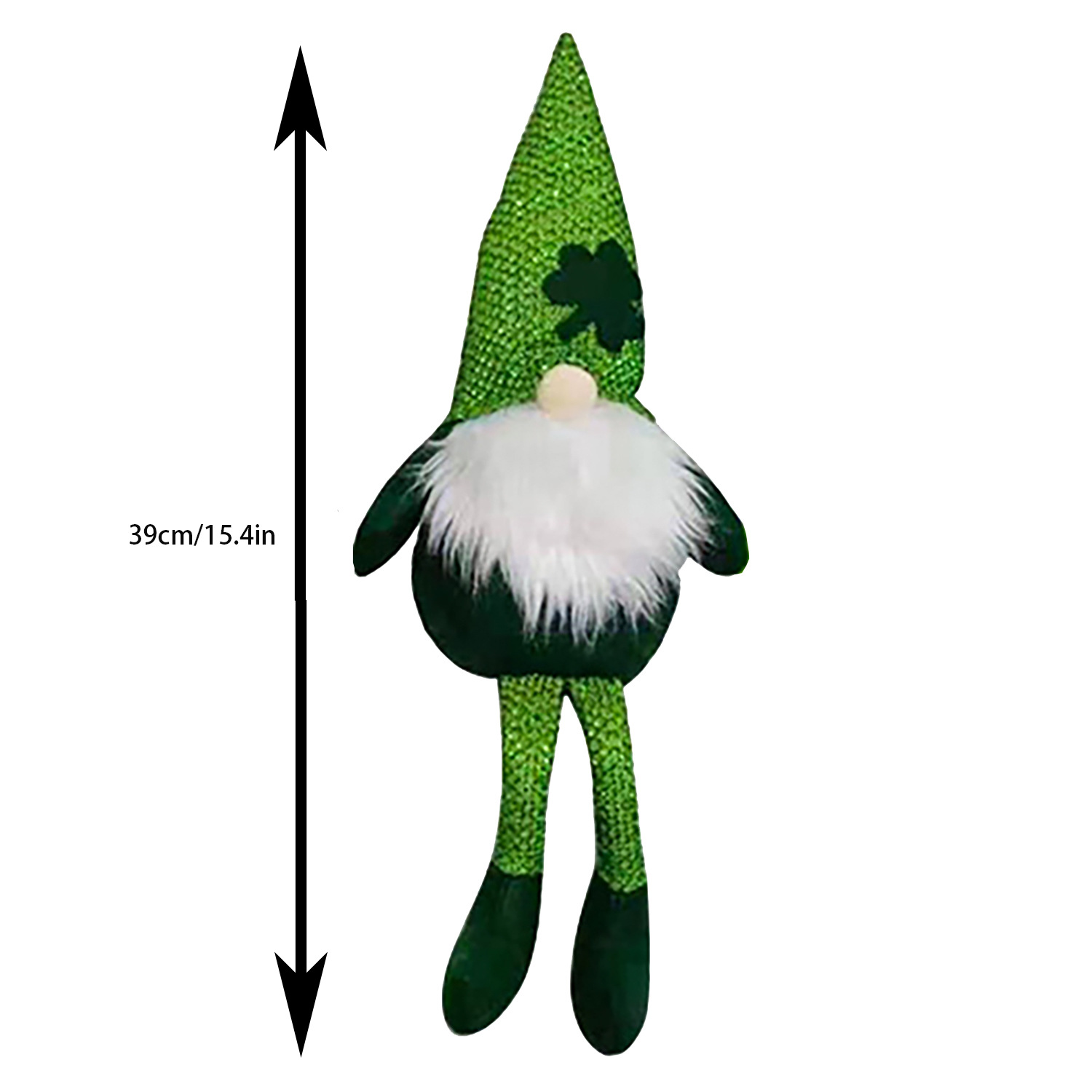 Nuevas decoraciones transfronterizas del Día de San Patricio Irish Festival muñeca sin rostro Green Leaf Festival Trébol adornos