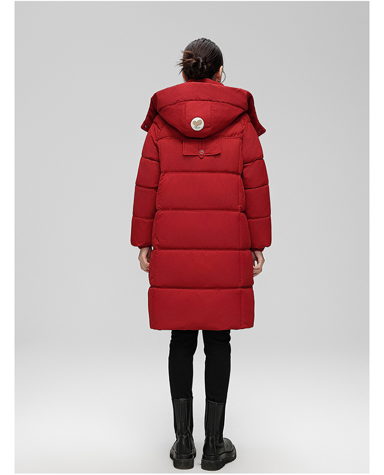 Women's Winter Coat Knee Length Hooded Cotton Jacket For Women_voghion.com