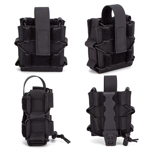 New Outdoor Tactical Molle Plastic Clip Handcuff Bag Multi-Functional Velcro Webbing Magazine Bag 03 Handcuff Bag