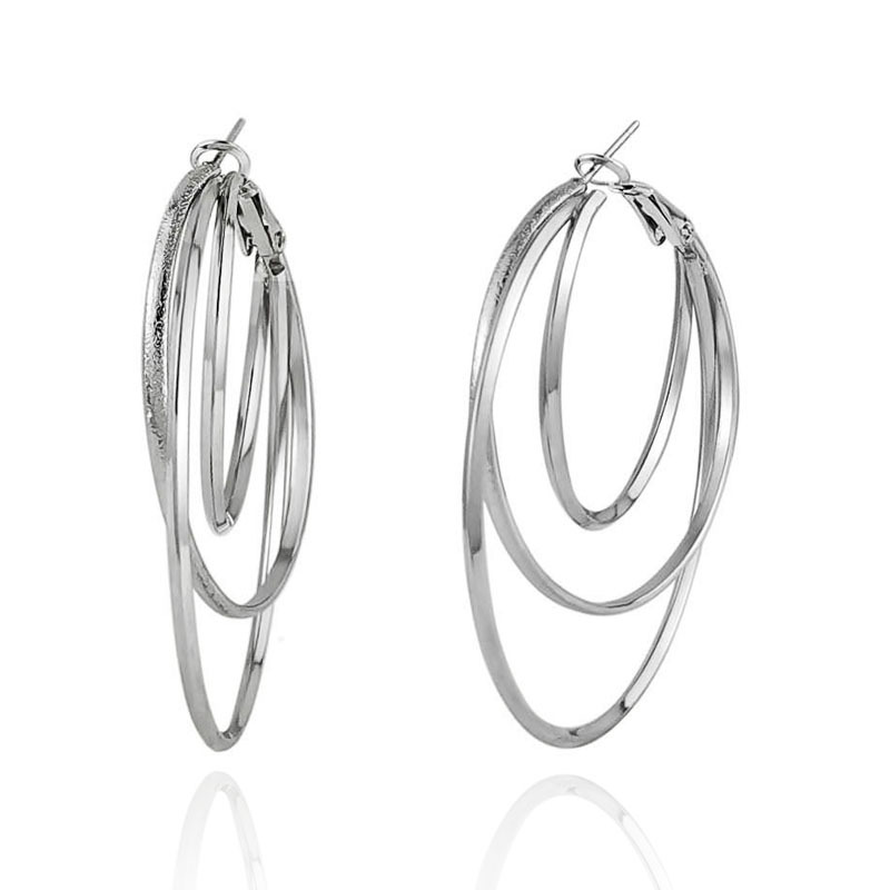 1 Pair Fashion Geometric Alloy Women's Hoop Earrings display picture 1