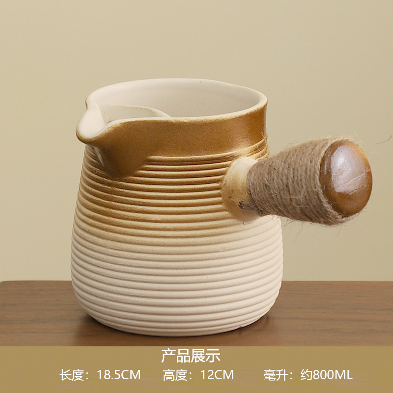Juego de Tetera y Estufa para Té de Cerámica para Hogar y Exteriores