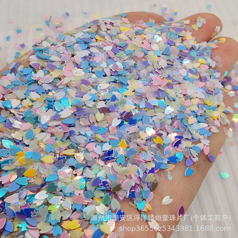 Popular Cherry Blossom Petal Sequin Transparent Matte Sand Filling Nail Decoration DIY Nail Art Stickers Iridescent Popular Cherry Blossom Petal Sequin Transparent Matte Sand Filling Nail Decoration DIY Nail Art Stickers Iridescent