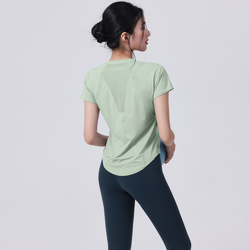 Quick-drying Sports Suit Women's Yoga Fitness Suit Loose Running Top Fitness Suit Women's_desvips.com