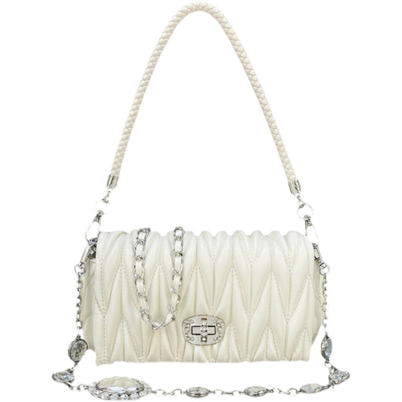 2023. gada jaunā nišas sieviešu soma, sieviešu soma, modes dimanta formas maza kvadrātveida soma, viena plecu soma, slīpa, krustveida ķēdes maza soma_voghion.com