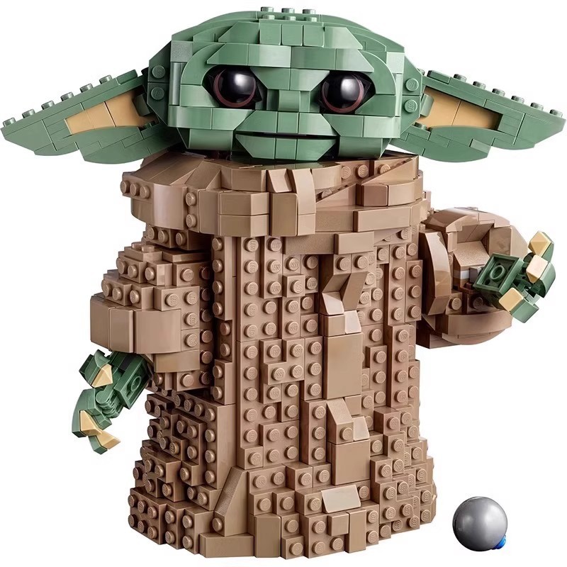 国境を越えた互換性のあるレゴ 75318 スターウォーズシリーズ マンダロリアン ベビーヨーダ 教育用ビルディングブロックで遊ぶ|undefined