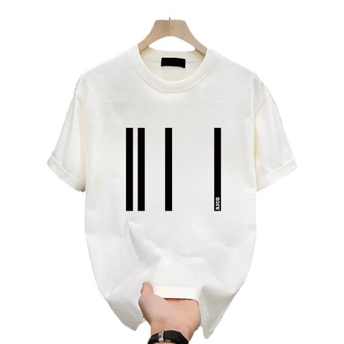 High-end heavyweight pure cotton short sleeve t-shirt for men 2025 summer fashion printed American streetwear half sleeve t-shirt for men