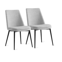 网红设计师轻奢餐椅 现代简约家用靠背椅 休闲酒店客厅包布椅