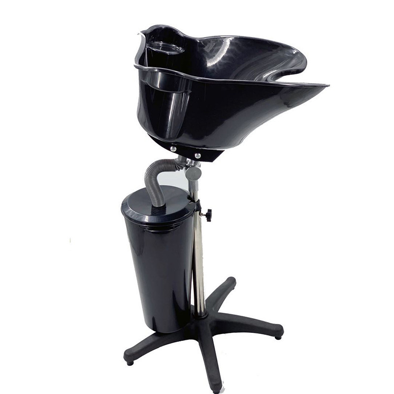 Lavacabezas portátil con soporte móvil para peluquería