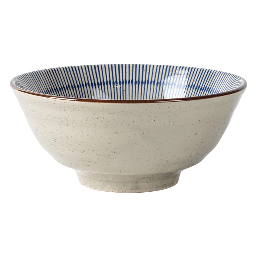 Retro y práctico vajilla serie hogar tazón de fideos tazón abierto plato de ensalada plato de línea japonesa