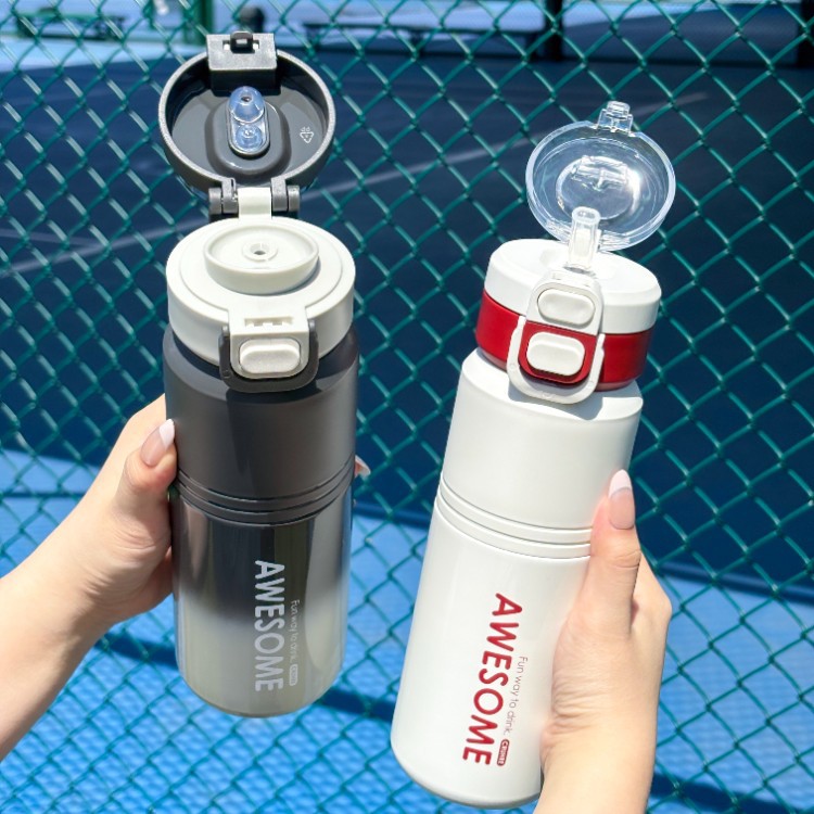 Taza de aislamiento deportivo simple 316 de acero inoxidable de alta capacidad para beber taza de agua de alto valor de la cara nueva hervidora
