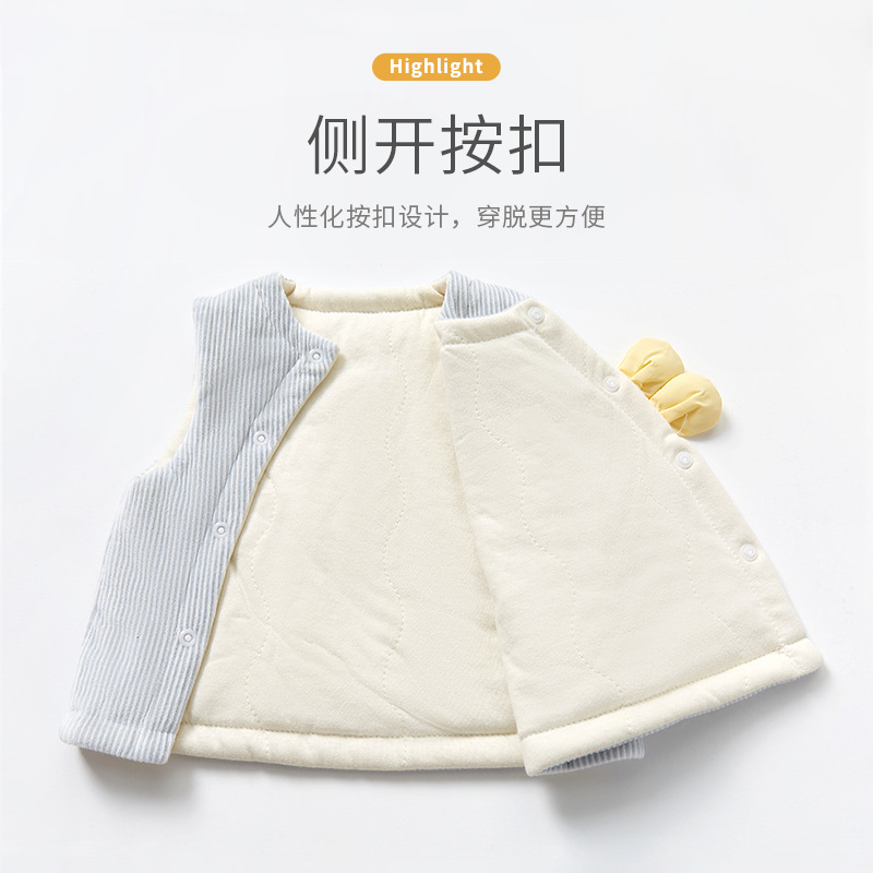 Chaleco DE LOS NIÑOS otoño e invierno Bebé Abrigo acolchado Delgado chaleco niños y niñas caliente engrosada invierno chaleco del bebé
