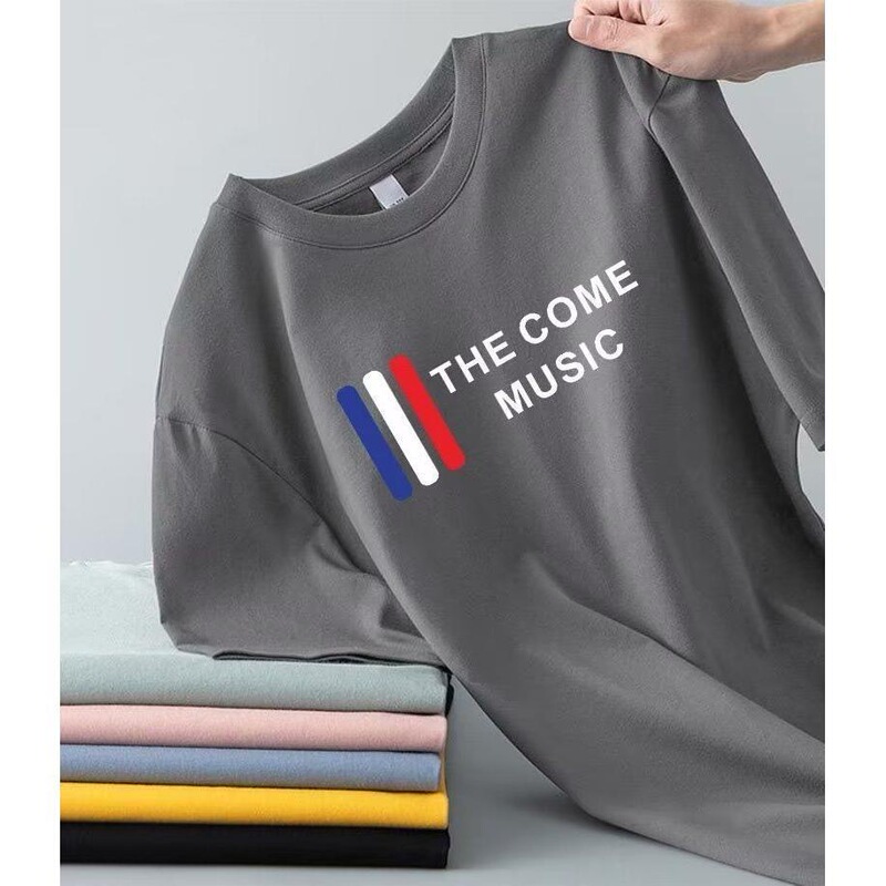 Short-Sleeved T-Shirt for Men, Summer American Retro Trendy Brand Ins, Versatile and Comfortable Youth Half-Sleeved T-Shirt