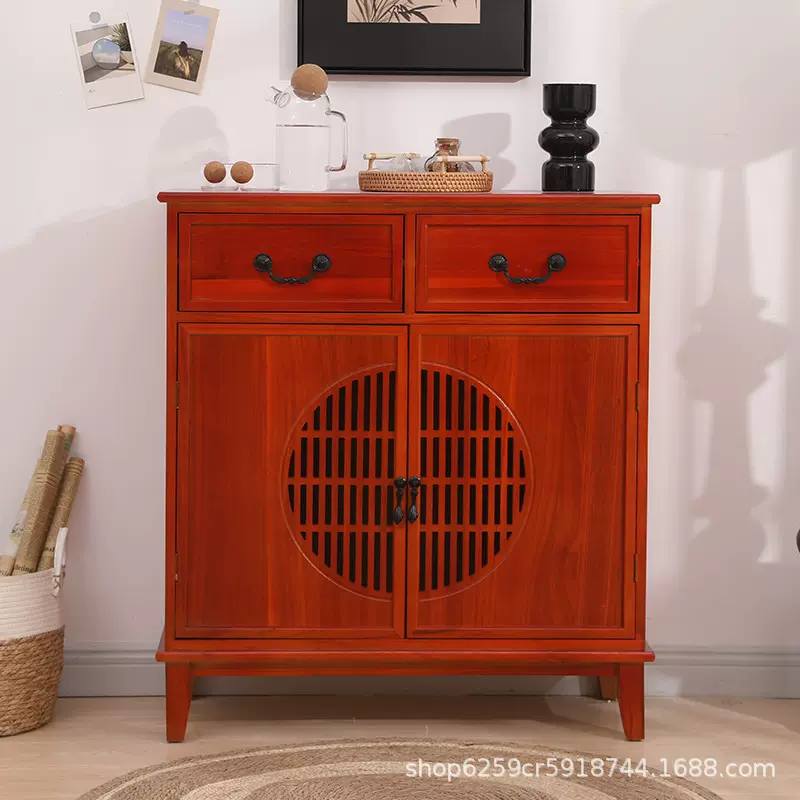 源头工厂新中式风格实木斗柜卧室储物柜客厅收纳柜子家用实木斗柜