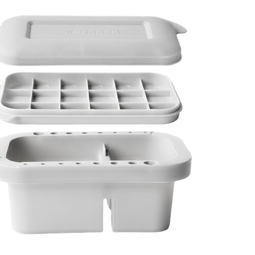 Multifunctional plastic pen washer barrel, gouache art painting portable palette three-piece set, pen washer barrel wholesale