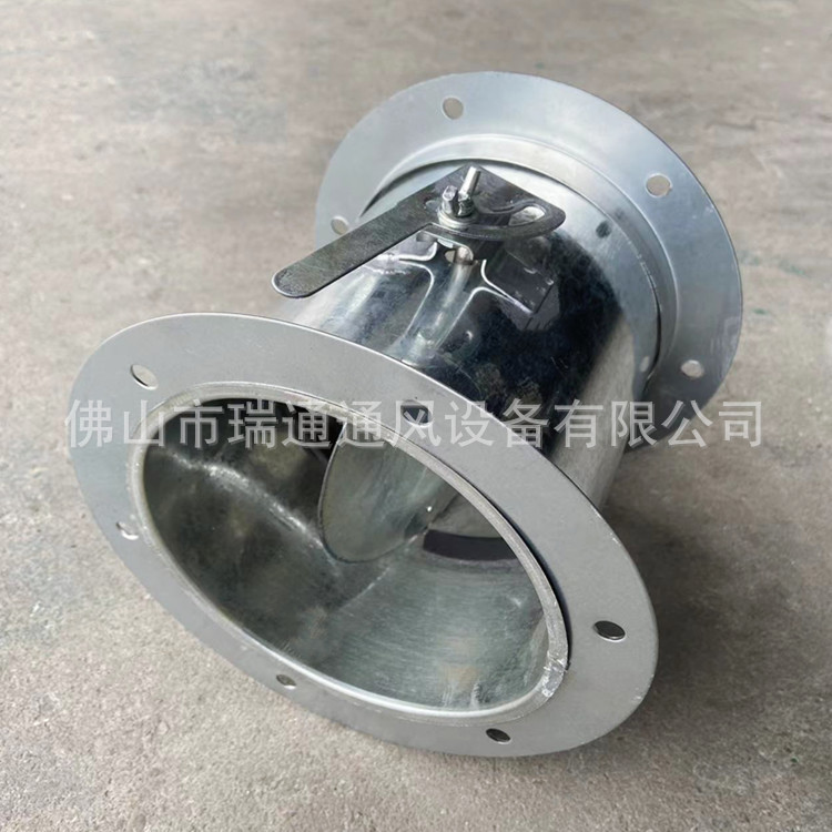 排烟通风工程手动风阀 螺旋风管双缸气动插板阀家具除尘排风阀