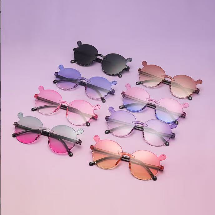 2025 nuevos lindos gafas de sol para niños PC en gafas de sol de comercio electrónico para correr gafas de protección solar UV para niños
