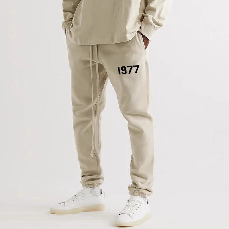 1977 Long Pants Essentials Sweatpants Cotton Unisex Casual Pants High Street Fashion Brand Casual Wear