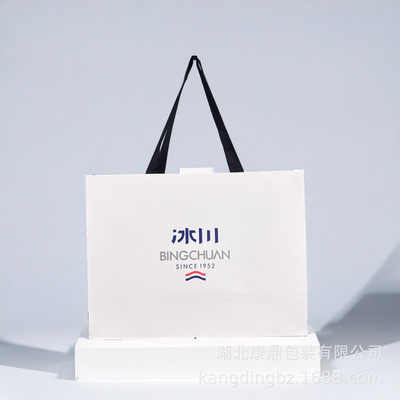 源头工厂高端礼品袋定制服装店手提纸袋logo烫金茶叶高级感礼物服|ms
