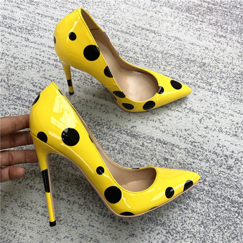Polka Dots Printed Pointed-Toe Shoes