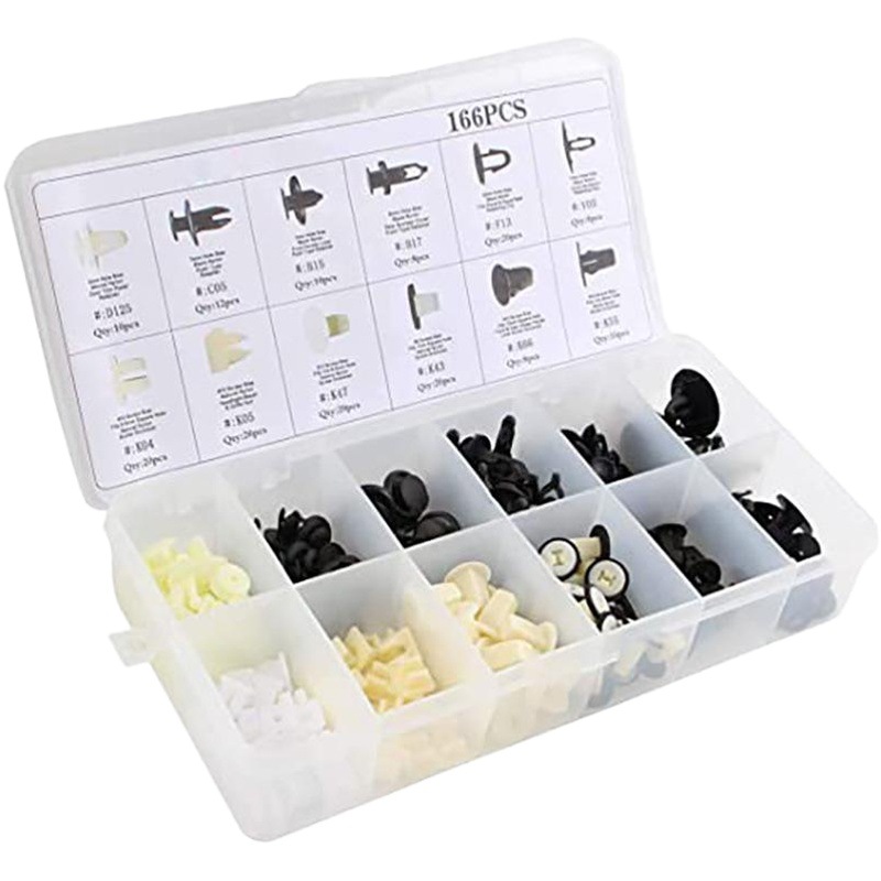 Adecuado para Mitsubishi accesorios del coche al por mayor clip hebilla herramienta combinación coche desmontaje destornillador caja HE48