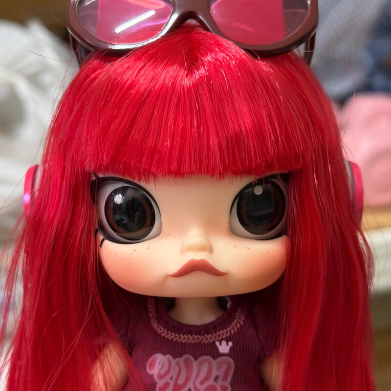 Pei Qin/8-point Molly movable doll wig BJD doll clothes Jasmine accessories blank hair 20cm trimmable Pei Qin/8-point Molly movable doll wig BJD doll clothes Jasmine accessories blank hair 20cm trimmable