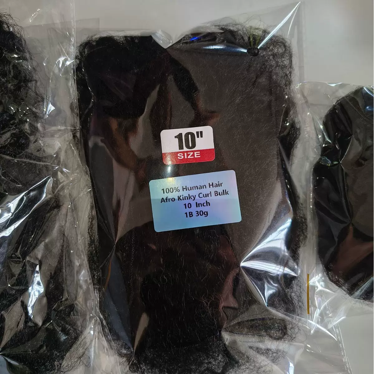 10inch非洲雷鬼脏辫真人发蓬蓬丝Afro Kinky Bulk蓬蓬丝假发包