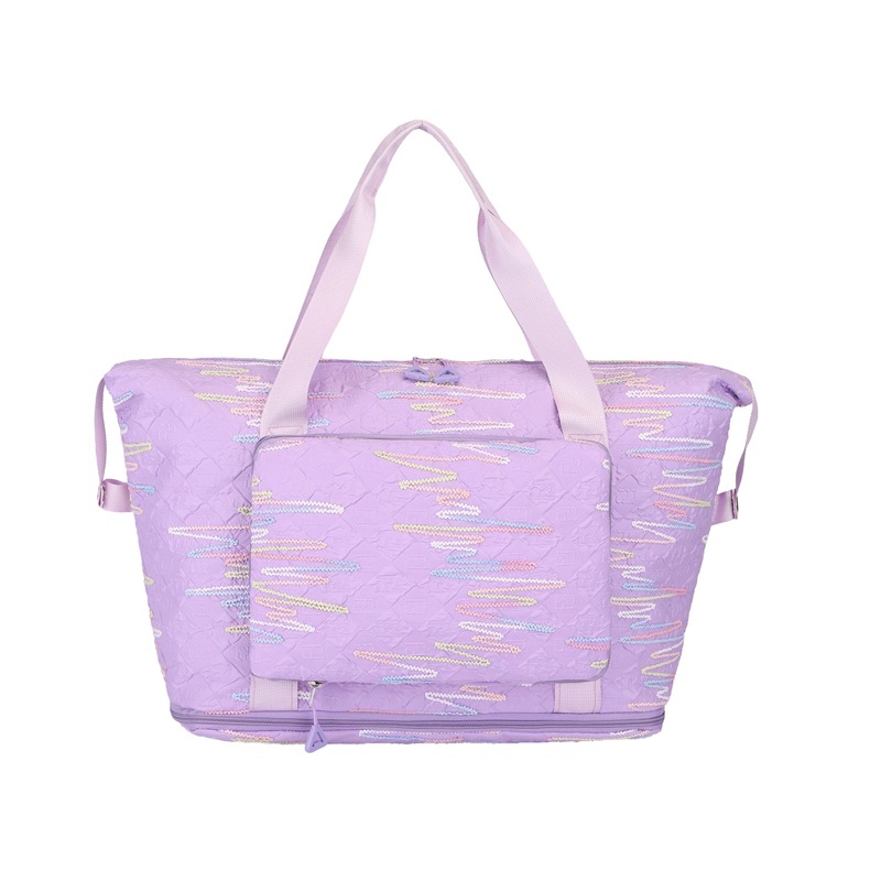 Nueva bolsa de viaje de separación seca y húmeda de comercio exterior, bolsa de gimnasio de viaje de negocios de corta distancia de gran capacidad de moda, bolsa de almacenamiento de ropa para la producción