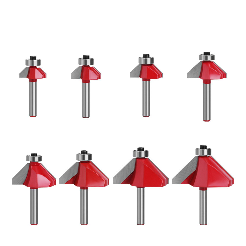 1/4 mango 6-MANGO Bevel cuchillo de encaje cuchillo redondo de carpintería semicírculo alivio cuchillo de carpintería fresadora máquina de corte